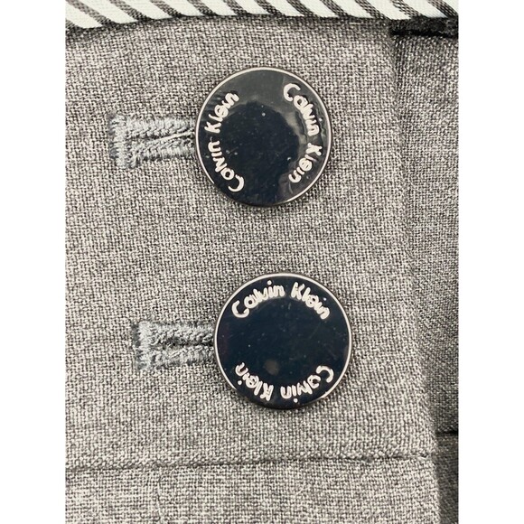 Calvin Klein 24W Plus Gray Trousers NWT Stretch Office Night Out Pants Preppy - Picture 3 of 8